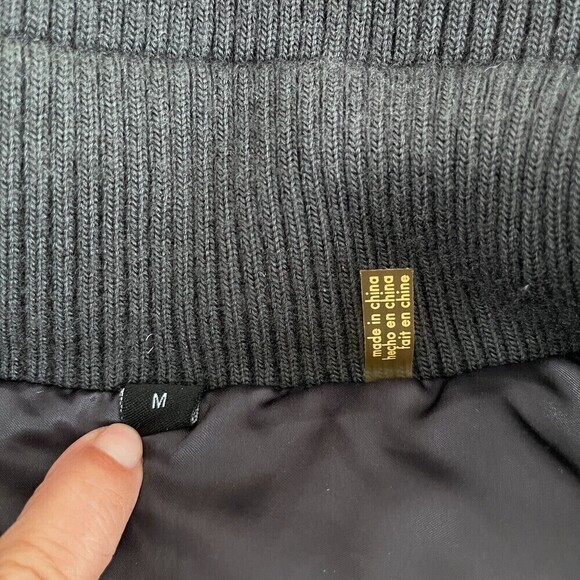 Guess Womens Down Puffer Jacket Medium M Grey Down Feather Filler Streetwear - Picture 8 of 15